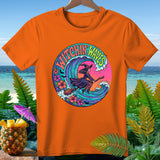 Orange t-shirt with 