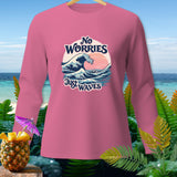 Pink long-sleeve shirt with 