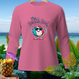 Pink long sleeve shirt with 