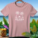 Pink t-shirt with white 