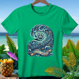Green t-shirt with 