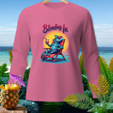 Pink long sleeve shirt with 