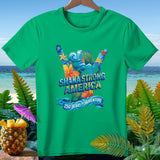Green t-shirt with 