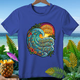 Blue t-shirt with 
