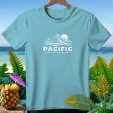Light blue t-shirt with white 
