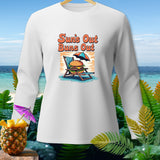 White long-sleeve shirt with 