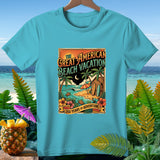 Turquoise t-shirt with 