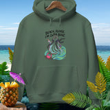Green hoodie with 