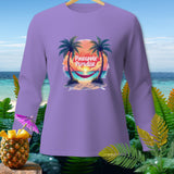 Lavender long-sleeve shirt with 