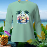 Mint green long-sleeve shirt with 