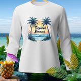White long-sleeve shirt with 