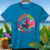 Teal t-shirt with 