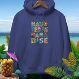 Dark purple hoodie with 