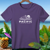 Purple t-shirt with white 
