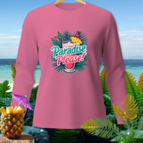 Pink long-sleeve shirt with a 