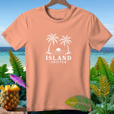 Peach t-shirt with white 