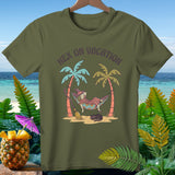 Olive green t-shirt with 