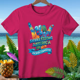 Pink t-shirt with 
