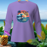 Purple long-sleeve shirt with 