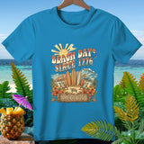 Blue t-shirt with 
