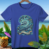 Blue t-shirt with 