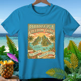 Blue t-shirt with 