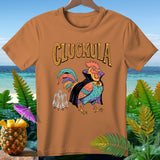 Orange t-shirt with 
