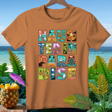 Orange t-shirt with 