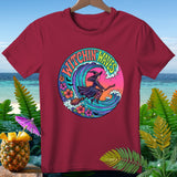 Maroon t-shirt with 