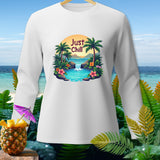 White long sleeve shirt with 