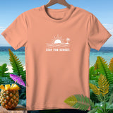 Peach t-shirt with white 