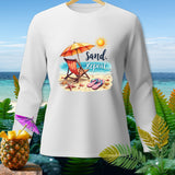 White long-sleeve shirt with 