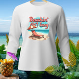 White long-sleeve shirt with 