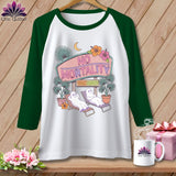 White baseball tee with 