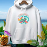 White hoodie with 