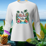 White long-sleeve shirt with 