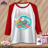 Raglan t-shirt with 