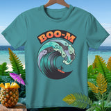 Teal t-shirt with 