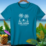 Teal t-shirt with white 