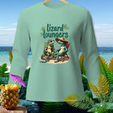 Mint long-sleeve shirt featuring 