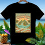 Black t-shirt with graphic: "Paradise is a freedom thing. 250 Years of American Dreams."