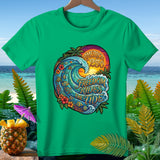 Green t-shirt with 