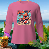 Pink long sleeve shirt with 