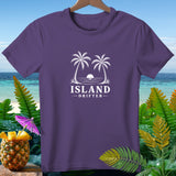 Purple t-shirt with white 