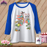 White baseball tee with witch and 