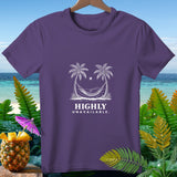 Purple t-shirt with 