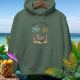 Green hoodie with 